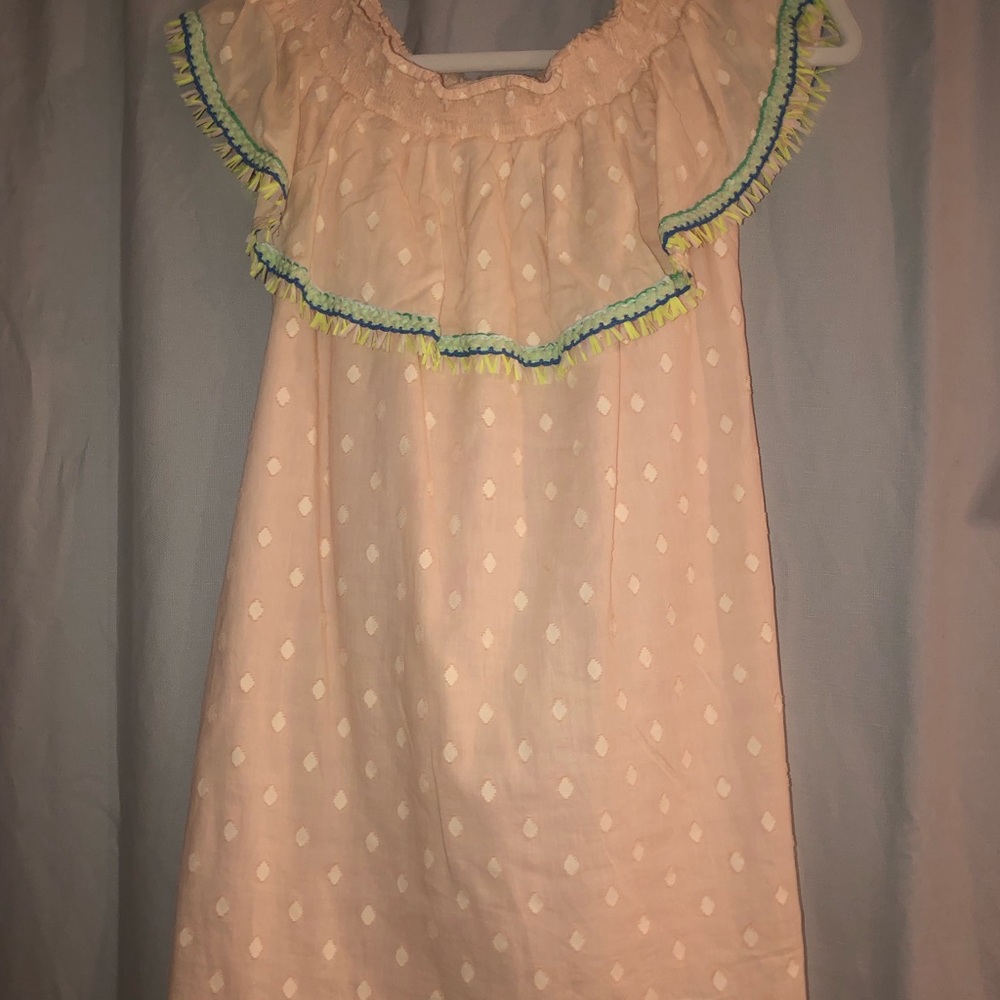 On or off shoulder cotton dress